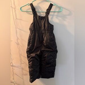 Black Snow Bib Overalls